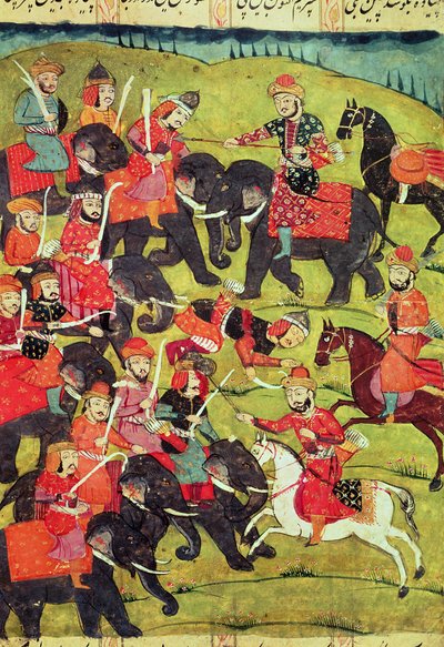 Una escena de batalla, del 